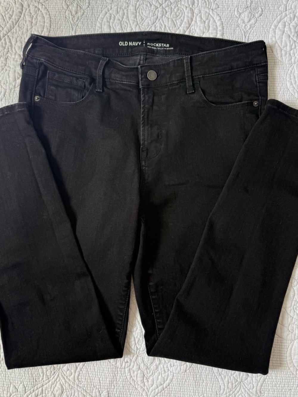 Old Navy Black Skinny Jeans - High Rise Rockstar
